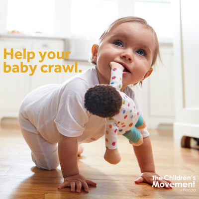Help your baby crawl. 