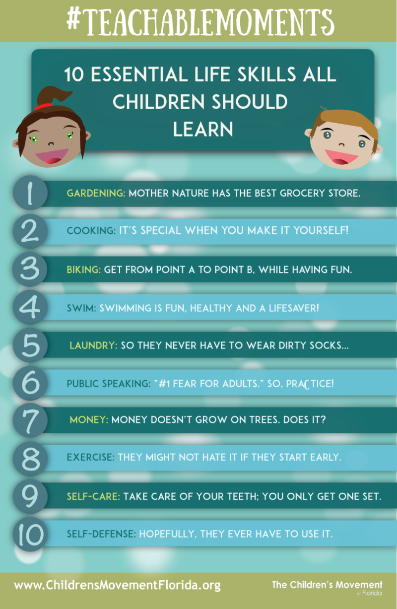 10 essential life skills all children should learn
