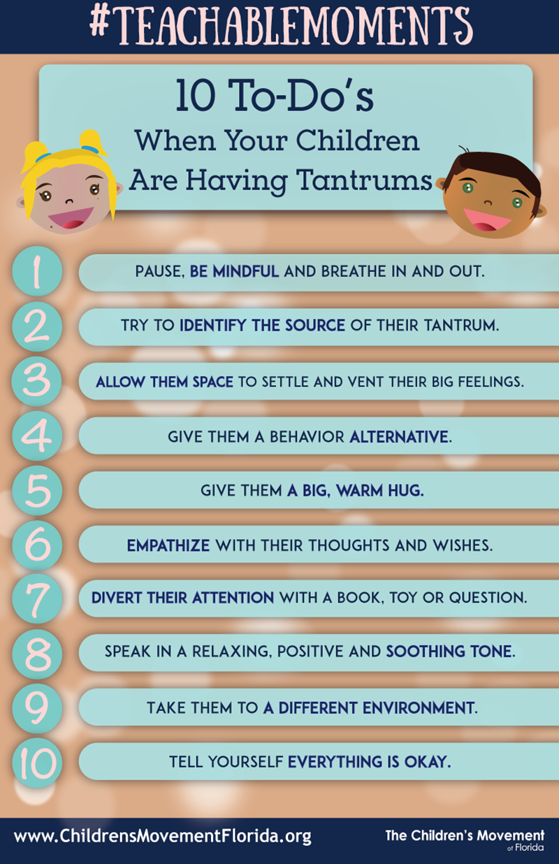 10 To-Dos When Your Children are Having Tantrums