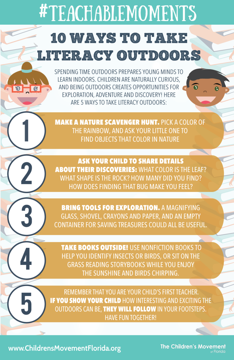 10 Ways to Take Literacy Outdoors