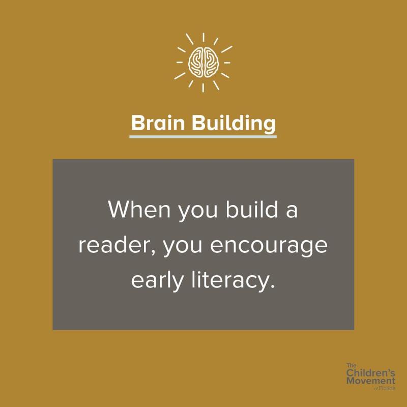 When you build a reader, you encourage early literacy.