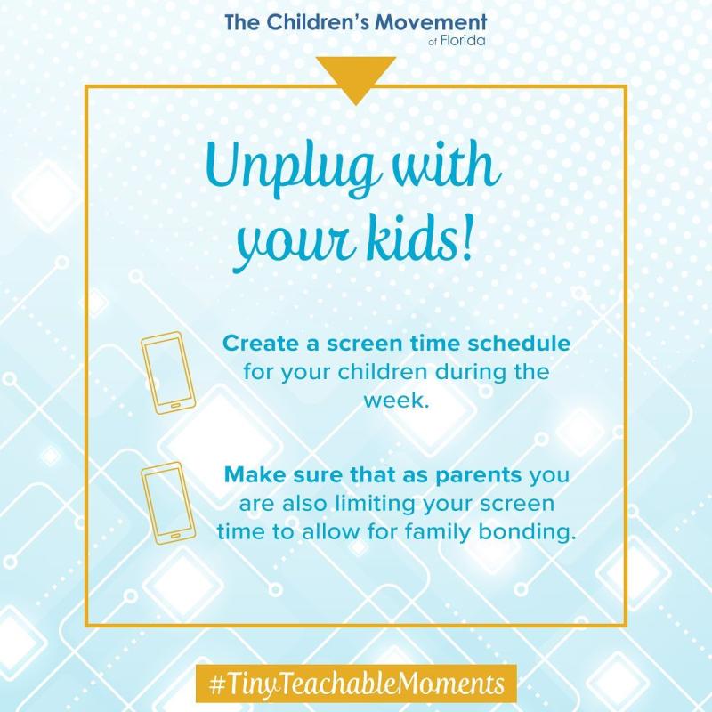 Unplug with your kids! 