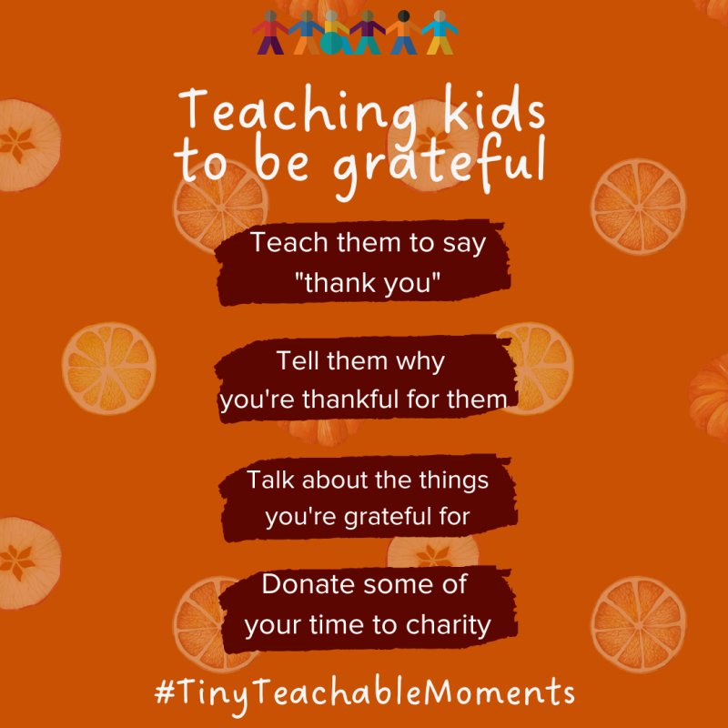 Teaching kids to be grateful