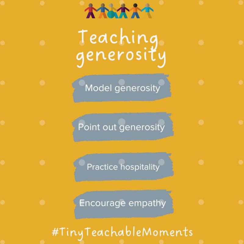 Teaching generosity