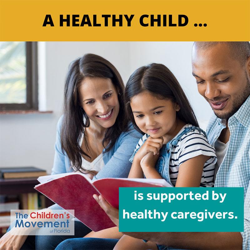 A healthy child is supported by healthy caregivers who can get the postpartum screening and mental health care they need.