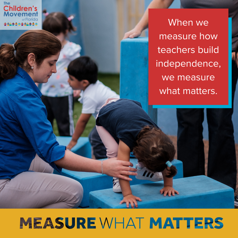 When we measure how teachers build independence, we measure what matters