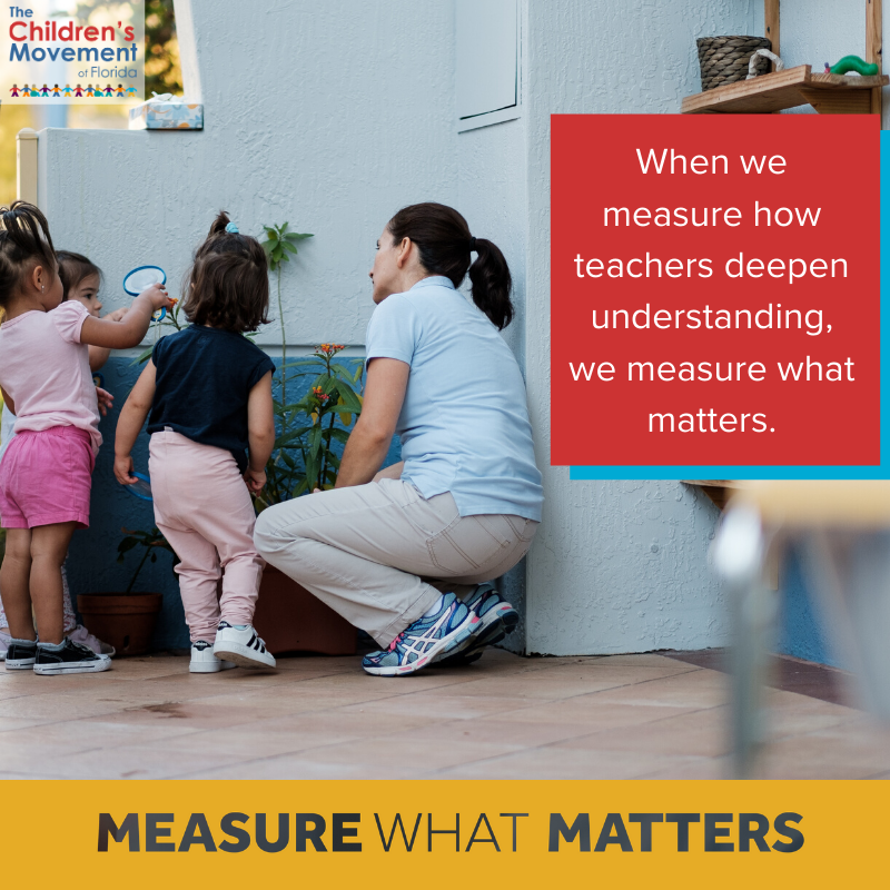 When we measure how teachers deepen understanding, we measure what matters