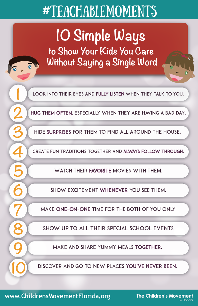 10 Simple Ways to Show Your Kids You Care Without Saying a Single Word