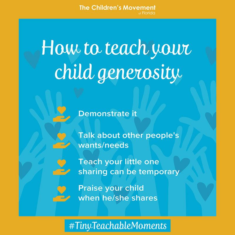 How to teach your child generosity