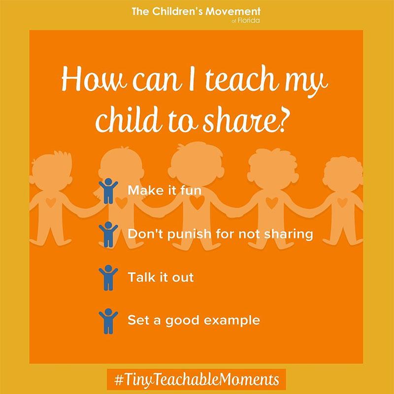 How can I teach my child to share?