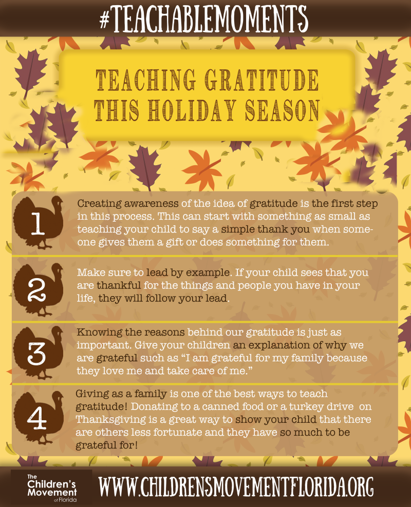 Teaching gratitude this holiday season