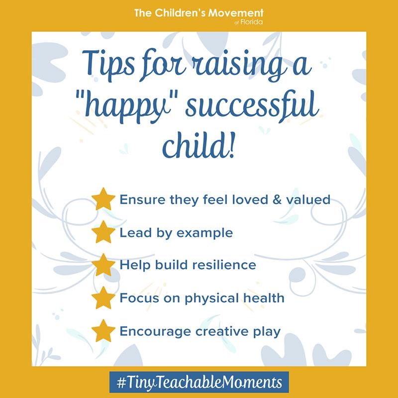 Tips for raising a "happy" successful child