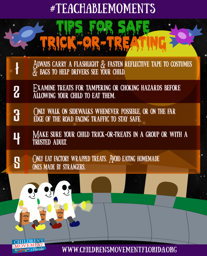 Tips for safe trick-or-treating