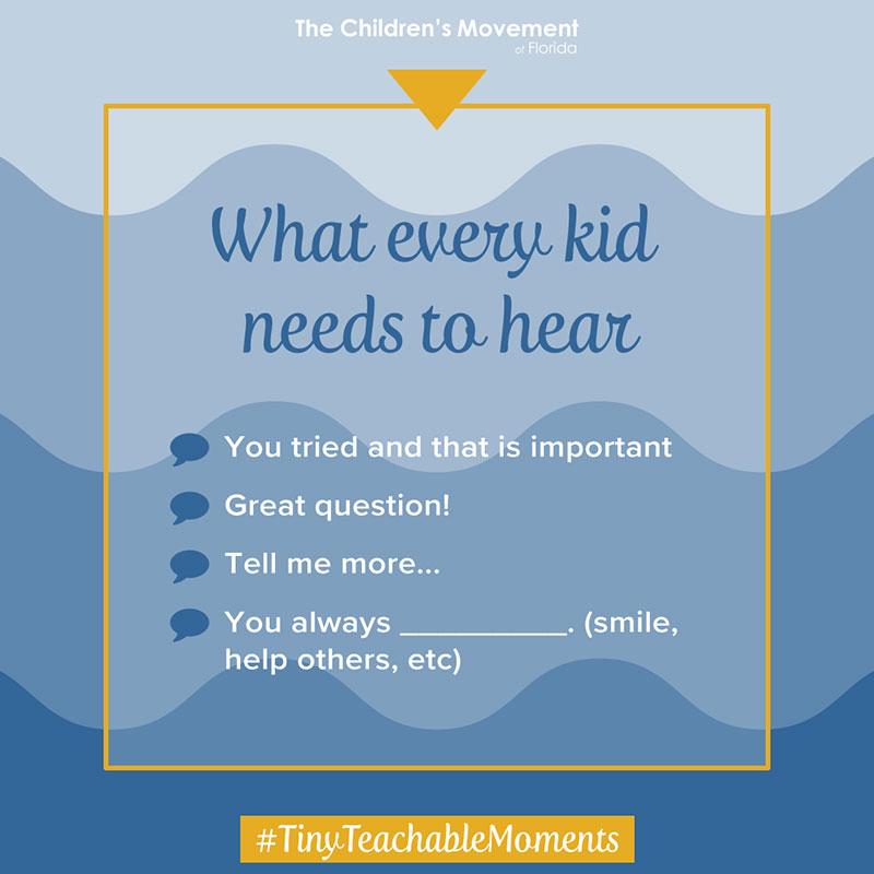 What every kids needs to hear