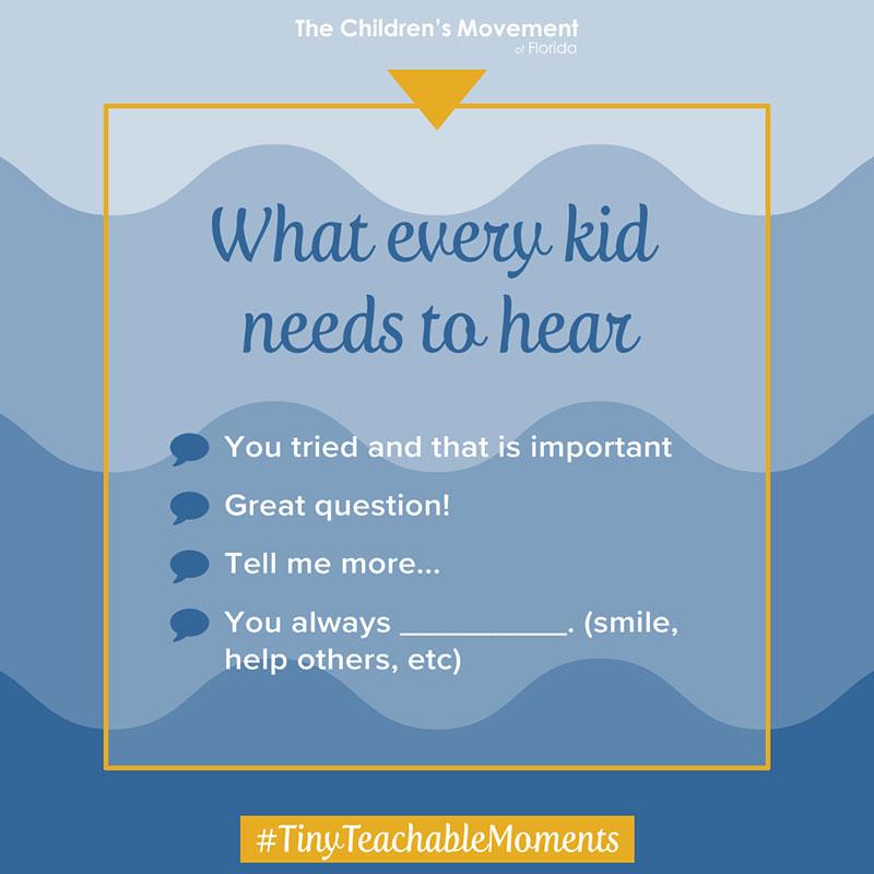 What every kids needs to hear