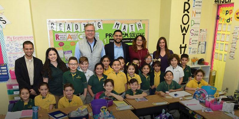 Jeb Bush with kids